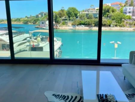 Double Double Apartment With Zero Sea View In Cesme Dalyan