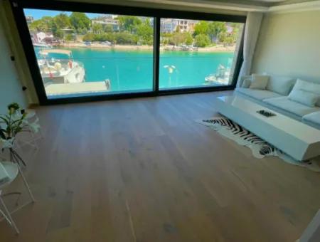 Double Double Apartment With Zero Sea View In Cesme Dalyan